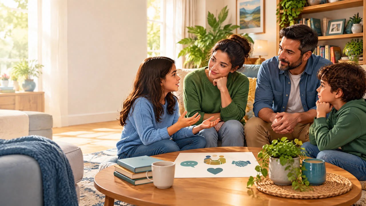 Comportamento e convivência: como construir uma família que conversa, respeita e aprende junta